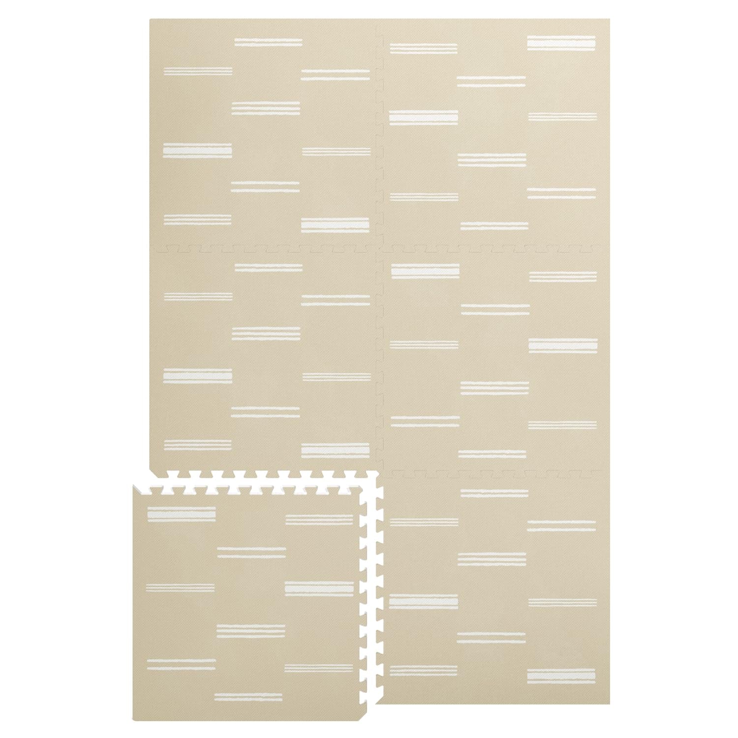 Baby Play Mat for Floor – 4X6Ft Gray | Soft Non Toxic Premium EVA Foam Tiles for Tummy Time, Crawling & Playroom – Waterproof Interlocking Floor Mat for Babies & Toddlers (6 Tiles)