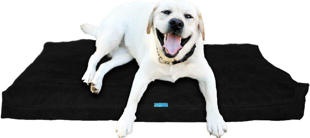 Shredded Memory Foam Orthopedic Bed with Removable Washable Cover and Water Proof Inner Fabric, Extra Large (55-Inch-By-37-Inch), Hot Pink Microfiber, for Dogs