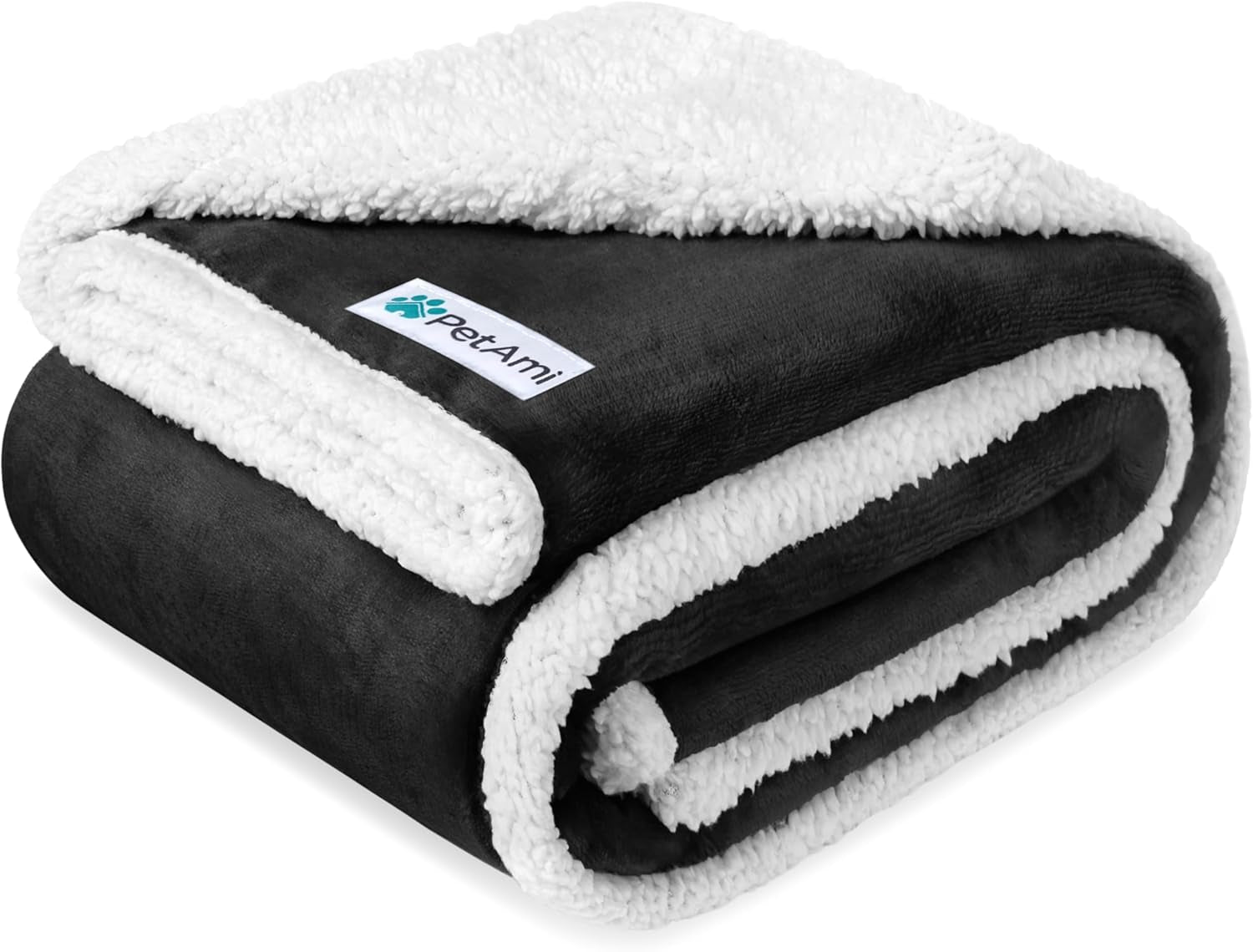 Waterproof Dog Blanket for Small Medium Dog Puppy Cat Throw for Couch Cover Leakproof Protection, Sherpa Fleece, Reversible Soft Washable 29X40 Plaid Navy Blue