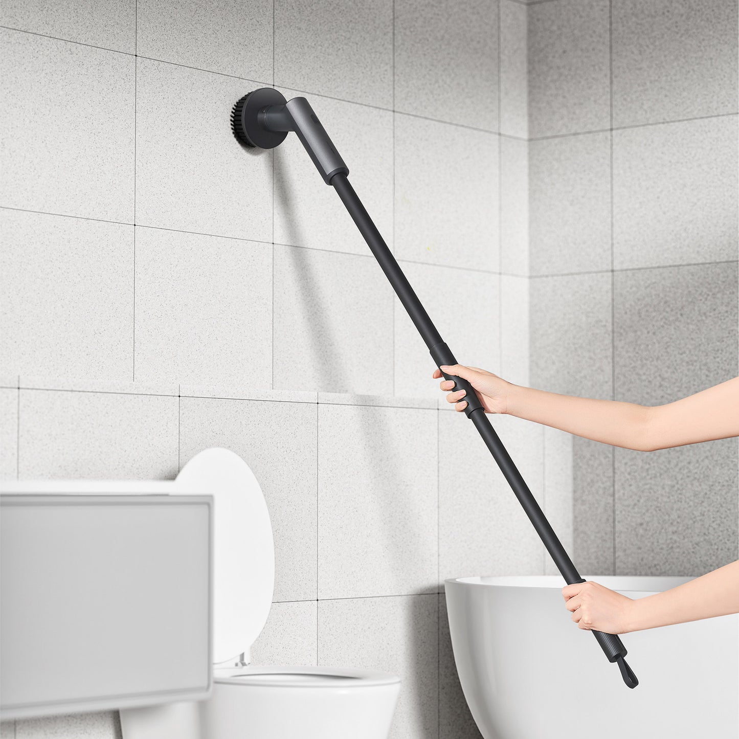 HOTO Cordless Spin Scrubber: 2.5 N·M Torque, Six Brush Heads, IPX7 Rated