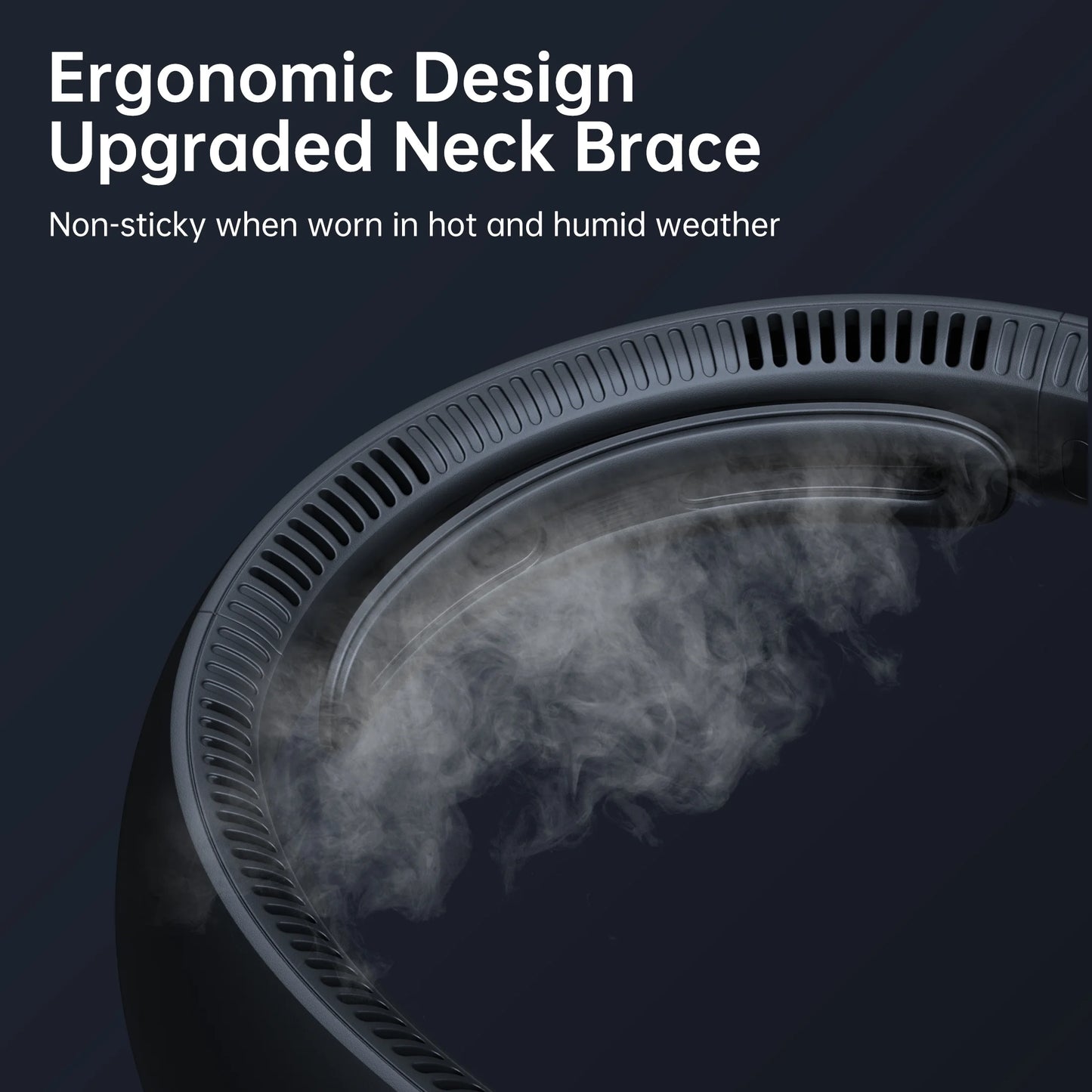 Portable Neck Fan 5000Mah Rechargeable with Necksupport, 5 Speeds Cooling Hands-Free Fan for Indoor Outdoor