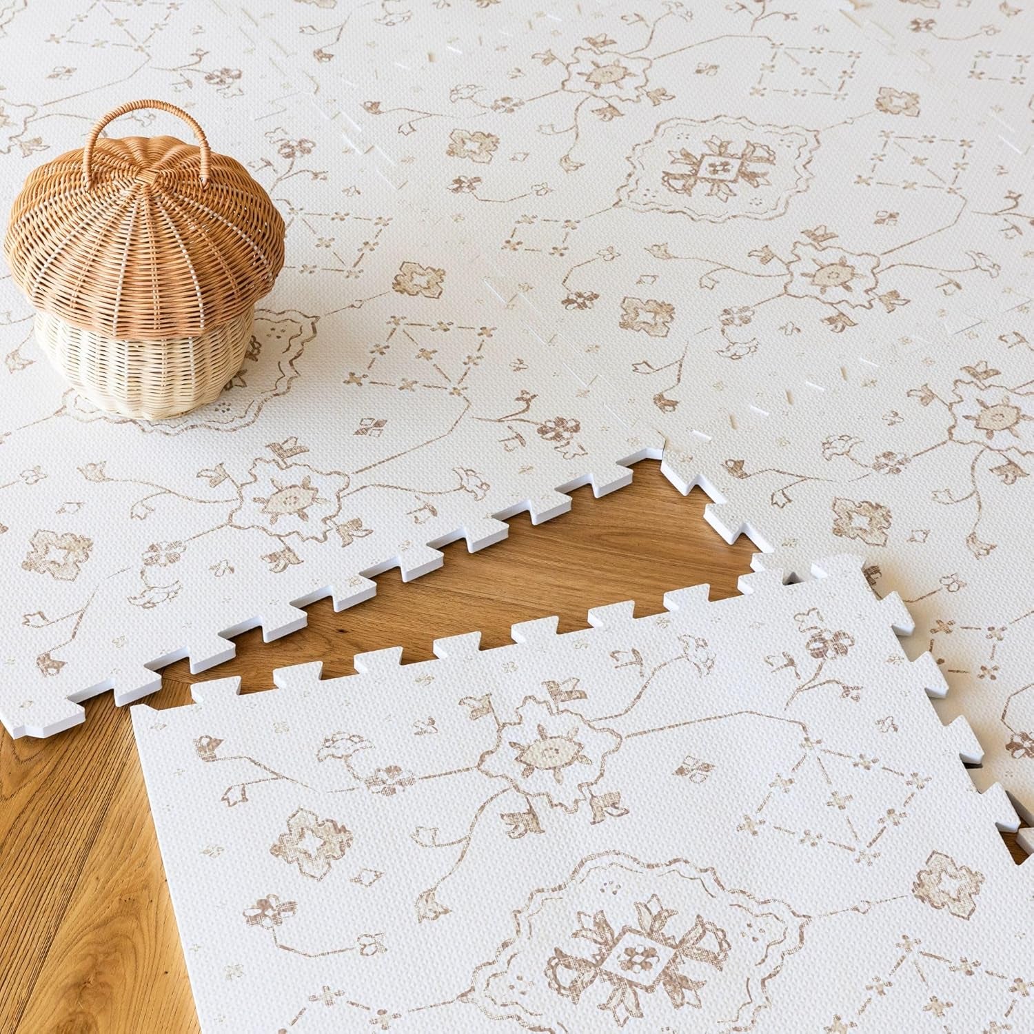 Baby Play Mat for Floor – 4X6Ft Gray | Soft Non Toxic Premium EVA Foam Tiles for Tummy Time, Crawling & Playroom – Waterproof Interlocking Floor Mat for Babies & Toddlers (6 Tiles)