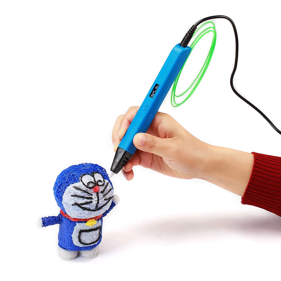 Hot Selling RP800A 3D Pen Scribble Pen OLED Display 3D Printing Pen with PLA Filament for Doodling Making Christmas Presents
