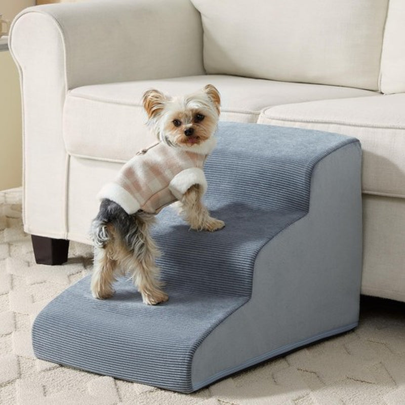 Dog Stairs for Small Dogs 3-Steps Ramp for Bed and Couch Pet with Highly