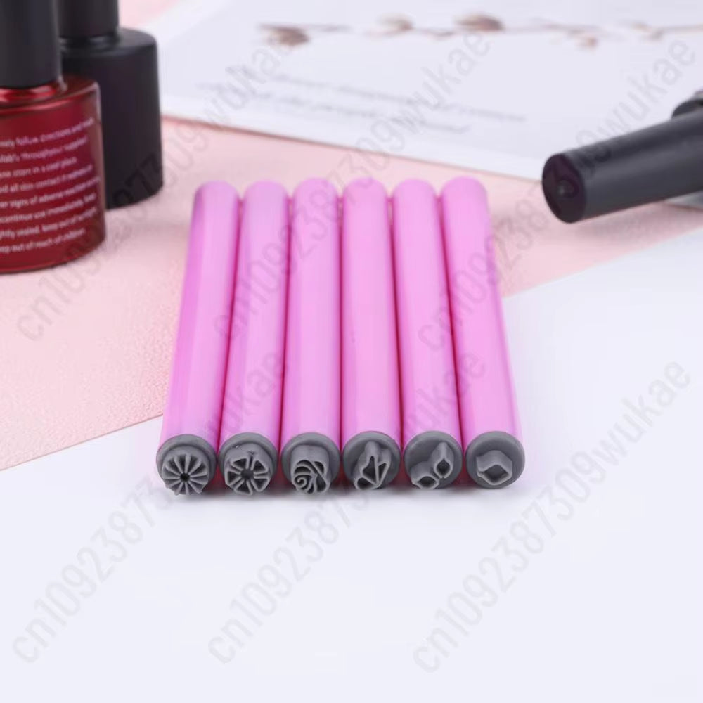 6/10/15PCS Nail Stamp Pen Set DIY Nail Art Nail Graffiti Nail Art Dotting Tools with Simple Design Nail Art Stamp Pen for Women