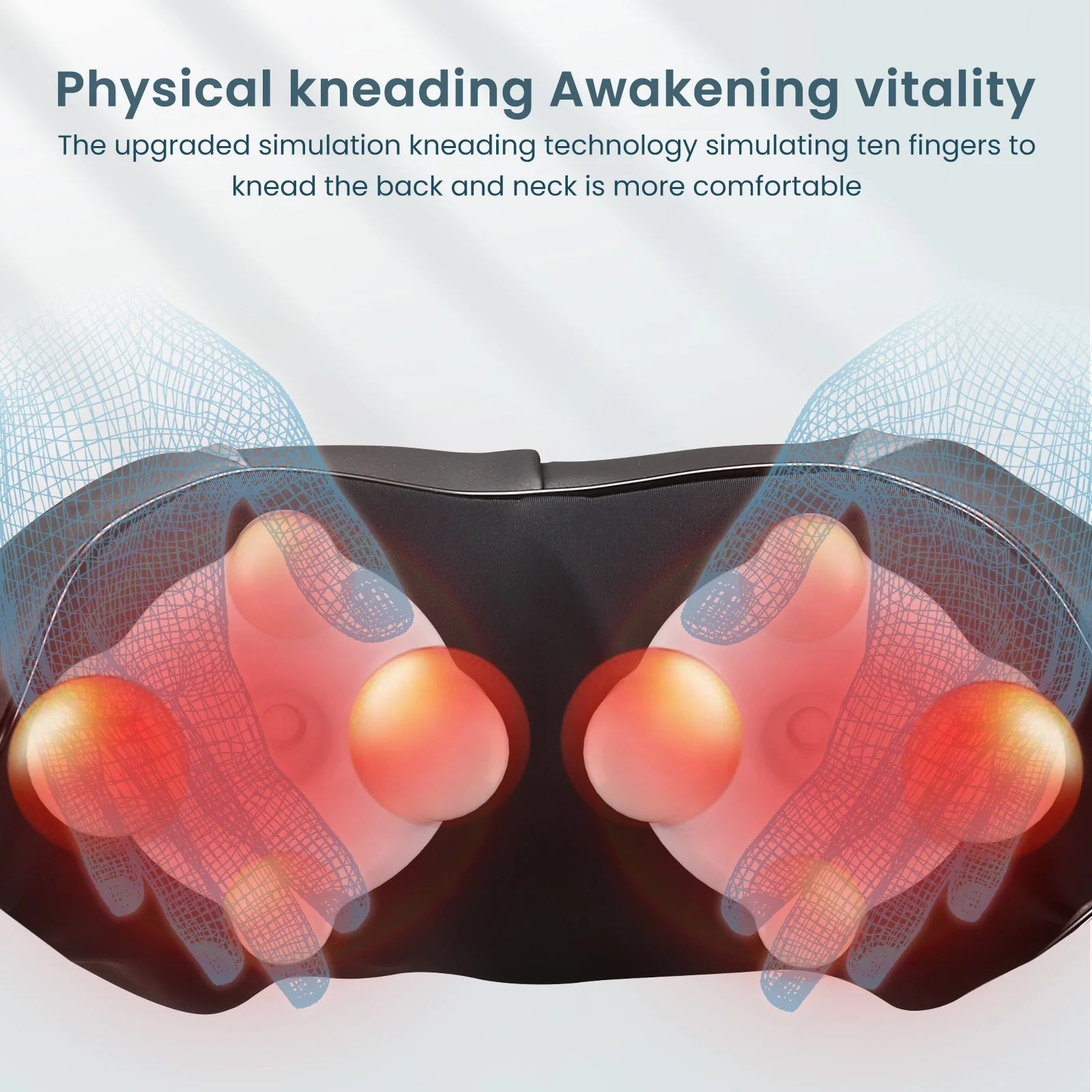 Neck and Shoulder Massager with Heat, 3D Deep Tissue Kneading Shiatsu Massager for Muscle Relief, Gift for Women Men Christmas