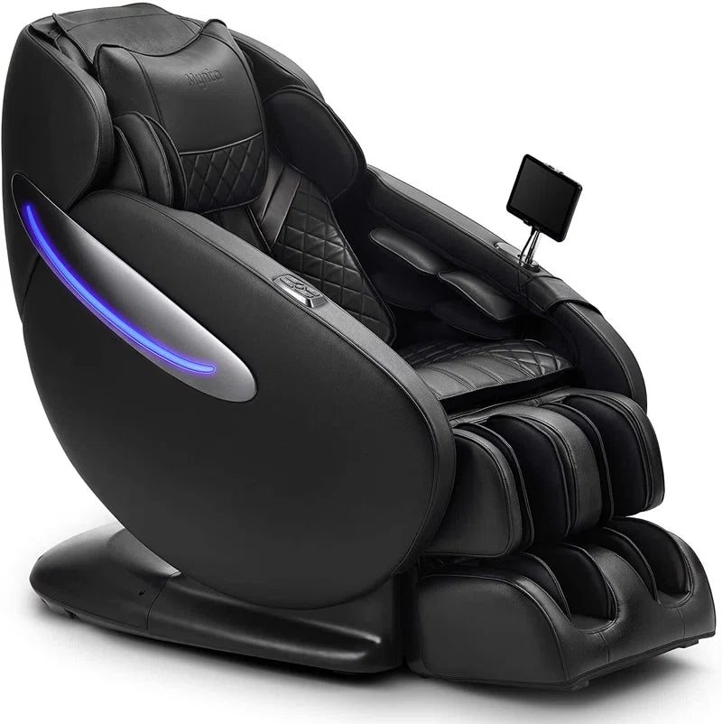 2025 3D Reclining Massage Chair Full Body - SL Track Zero Gravity Massage Chair Recliner with Calf and Foot Rollers, AI Voice Control, LCD Screen, Quick Access Buttons