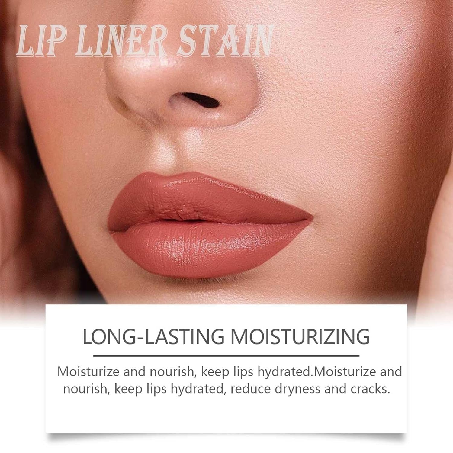3 Pcs Peel off Lip Liner Stain, Long Lasting Plumper Peel off Lip Stain Liner, Highly Pigmented Waterproof, Transfer-Proof Lip Tint Stain, Matte Finish (3 Colors, A)