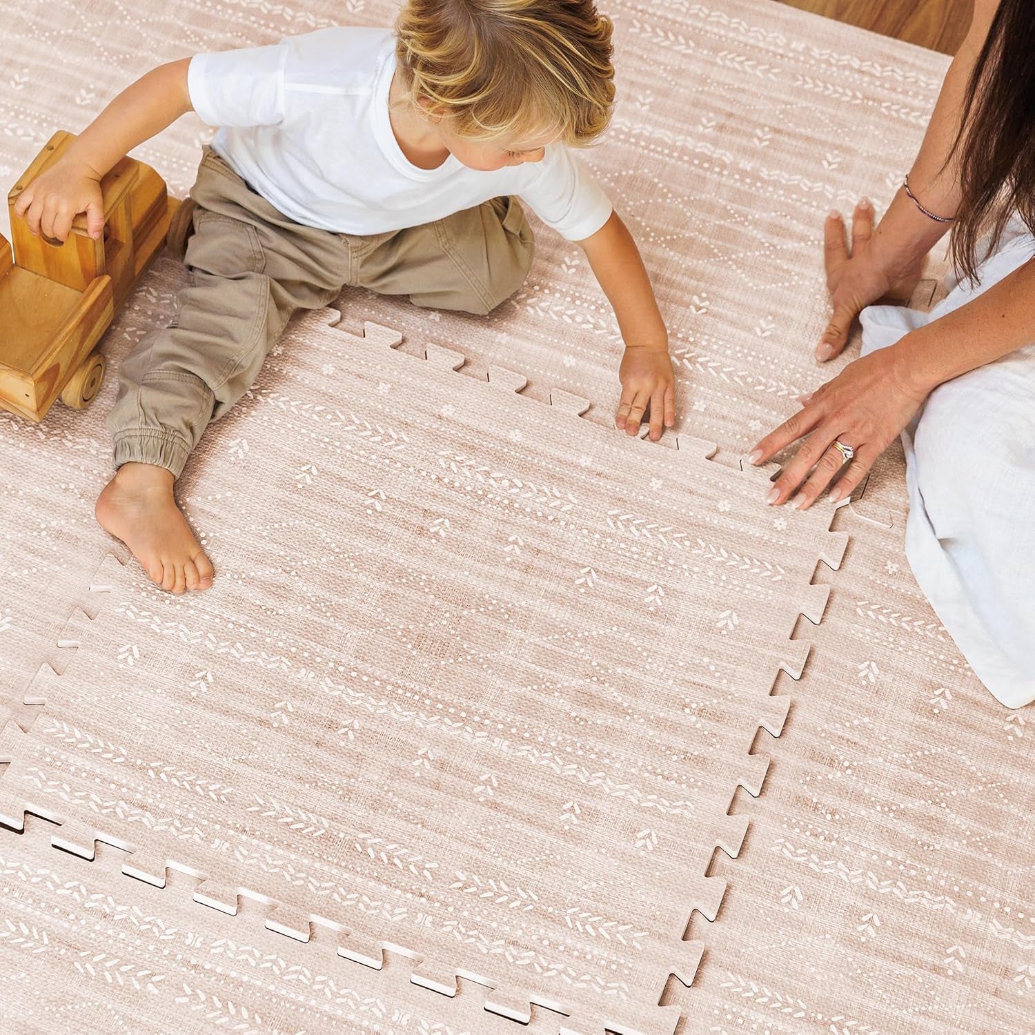 Baby Play Mat for Floor – 4X6Ft Gray | Soft Non Toxic Premium EVA Foam Tiles for Tummy Time, Crawling & Playroom – Waterproof Interlocking Floor Mat for Babies & Toddlers (6 Tiles)