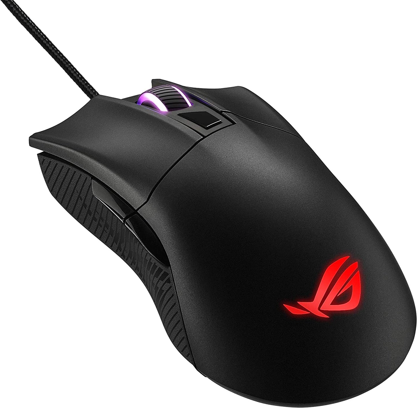 Wireless Optical Gaming Mouse for PC - ROG Gladius II | Right-Hand Grip | 12000 DPI Optical Sensor, 400 IPS, Omron Switches | 6 Programmable Buttons | Aura Sync RGB Lighting, ROG Armoury II