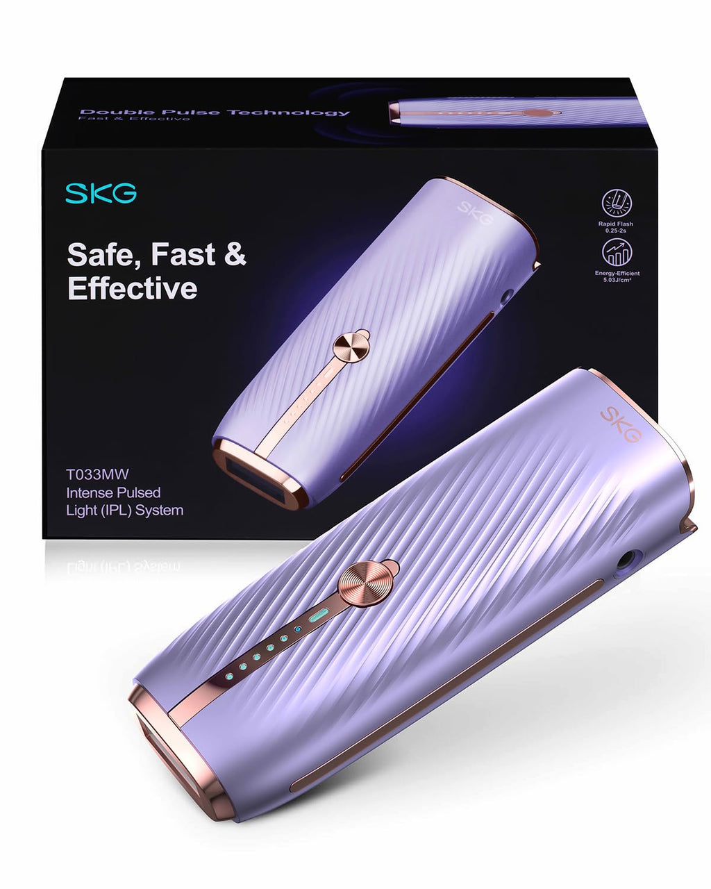 Laser Hair Removal Device for Women Men, at Home Painless IPL Hair Removal with Infinite Flashes, Dual-Pulse, 25 Minutes Rapid Hair Removal, IPL System for Facial Legs Arms Bikini Line Whole Body