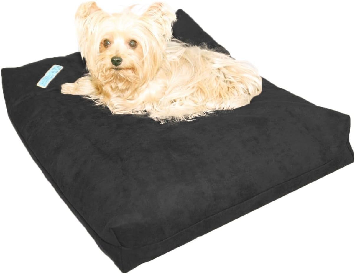 Shredded Memory Foam Orthopedic Bed with Removable Washable Cover and Water Proof Inner Fabric, Extra Large (55-Inch-By-37-Inch), Hot Pink Microfiber, for Dogs