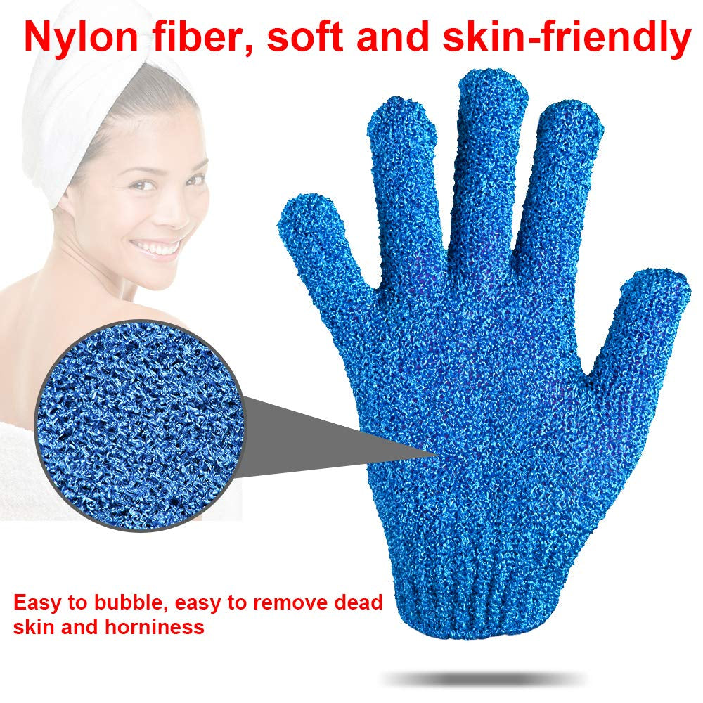 28 Pcs Exfoliating Gloves Bath Gloves Body Wash Mitt Scrubbing Exfoliator Glove for Shower, Spa, Massage, Body Scrub, Dead Skin Cell Remover