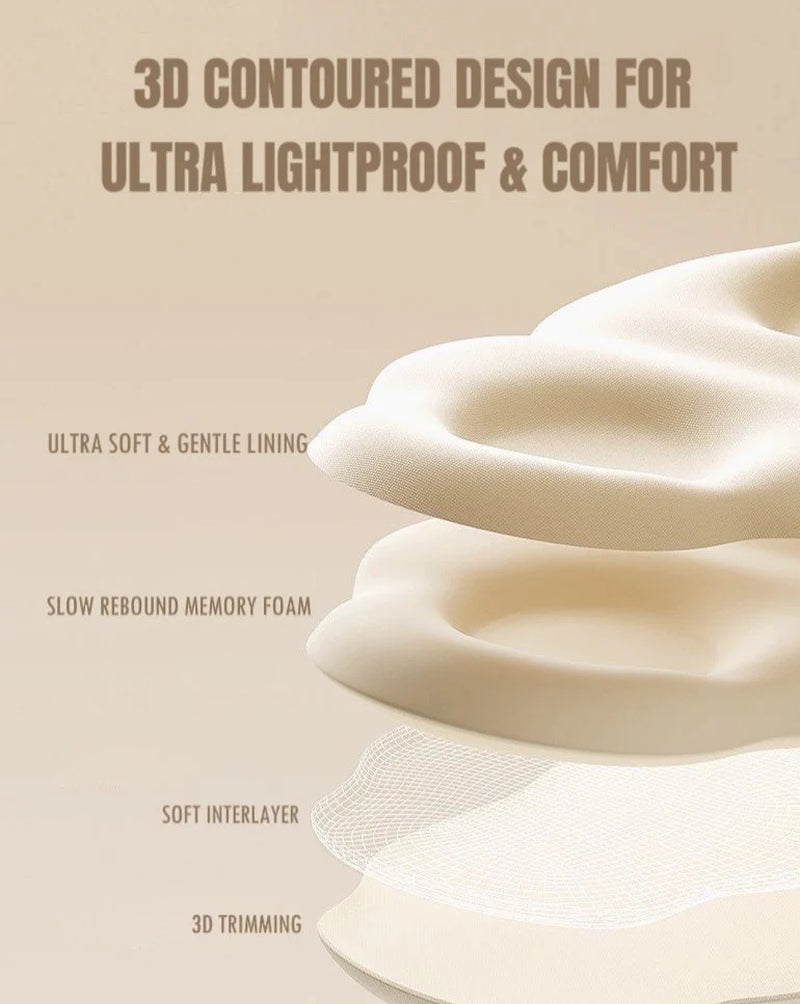 3D Contoured Puffy Cute Could Sleep Eye Mask - Ultra Lightproof and Comfortable