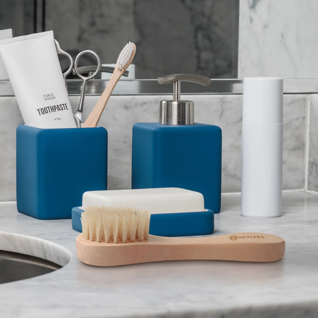 Natural Boar Dry Body Brush Set | Exfoliate, Massage, Reduce Cellulite