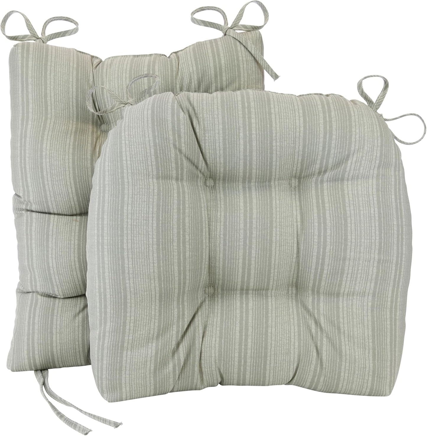 Solarium Rocking Chair Cushion Set, Assembled in the USA, for Indoor & Outdoor Use, Patio, Living Room, or Nursery, 2-Piece Set, 19"X19" Seat and 21"X18" Seatback, 04 Black