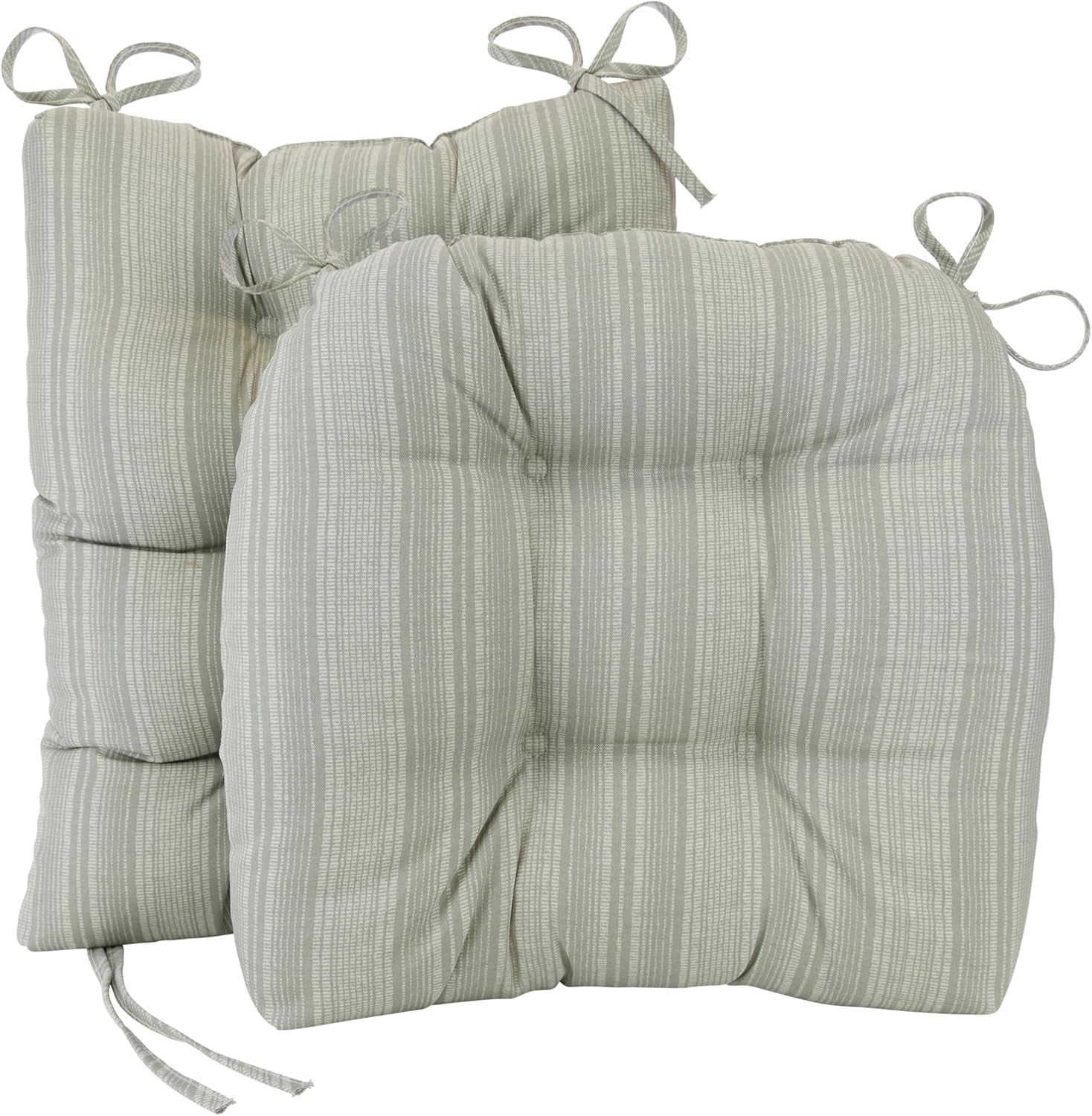 Solarium Rocking Chair Cushion Set, Assembled in the USA, for Indoor & Outdoor Use, Patio, Living Room, or Nursery, 2-Piece Set, 19"X19" Seat and 21"X18" Seatback, 04 Black