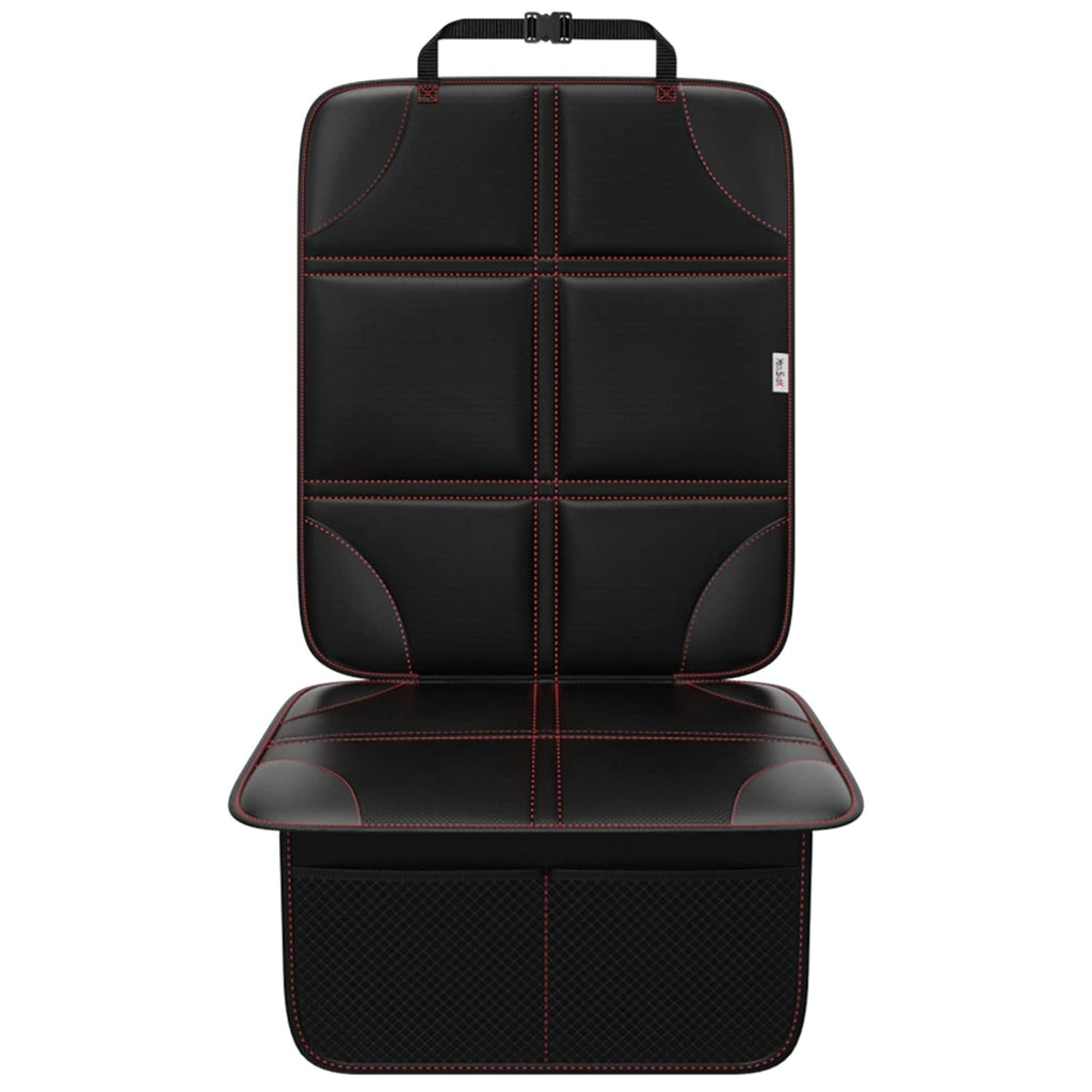 Car Seat Protector, Non-Slip Backing Will Not Leave Imprint, Waterproof Thicker Car Seat Cover for SUV, Sedan, Truck, Leather Car Seat Cushion (Gray Black)