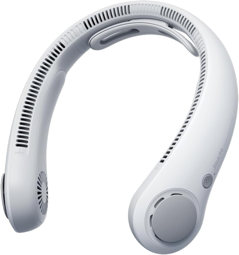 JISULIFE Portable Neck Fan, Hands Free, 5 Speed Gears Adjustment, Gifts For